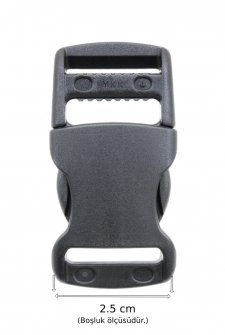 YKK kilit LB25R2 siyah plastik kilit