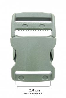 YKK Plastik kilit LB38R3 yeşil